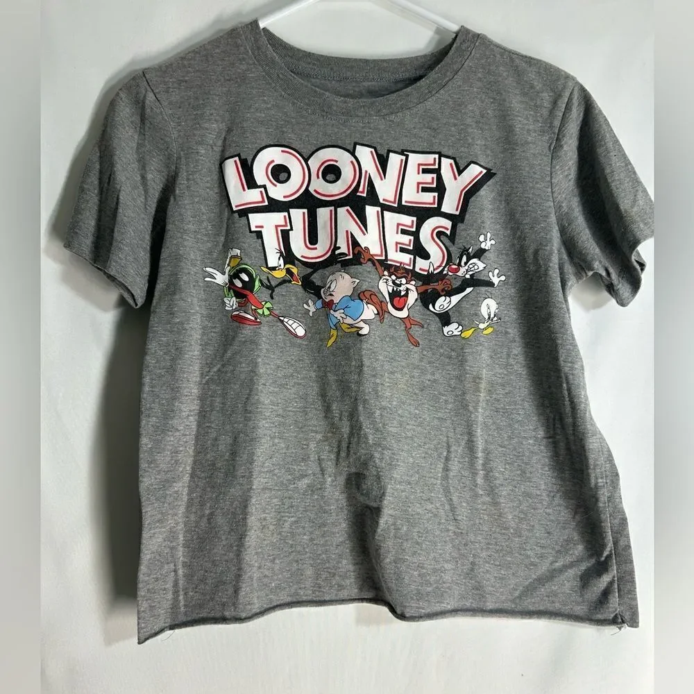 Kid Looney Tunes Group short sleeve graphic tee side small